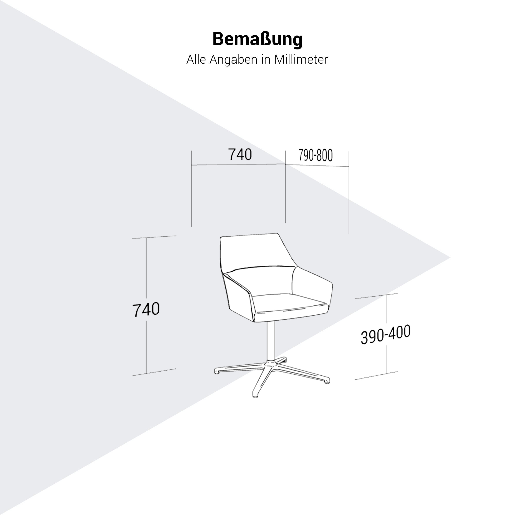 profim – CHIC LOUNGE Sessel | Kufengestell oder 4-armiges-Fußkreuz, niedrige Rückenlehne - 14 Main Image