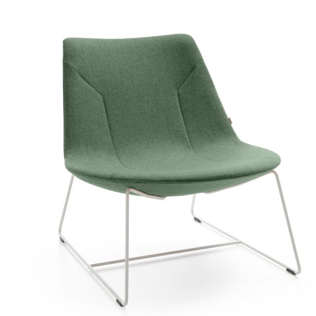 profim – CHIC LOUNGE Sessel | Kufengestell oder 4-armiges-Fußkreuz, niedrige Rückenlehne
