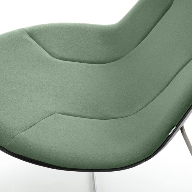 profim – CHIC LOUNGE Sessel | Kufengestell oder 4-armiges-Fußkreuz, niedrige Rückenlehne