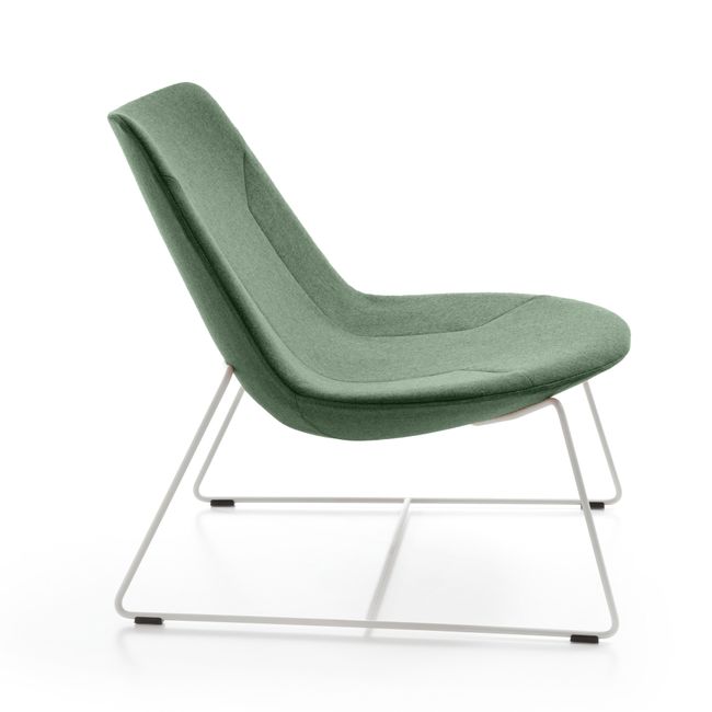 profim – CHIC LOUNGE Sessel | Kufengestell oder 4-armiges-Fußkreuz, niedrige Rückenlehne