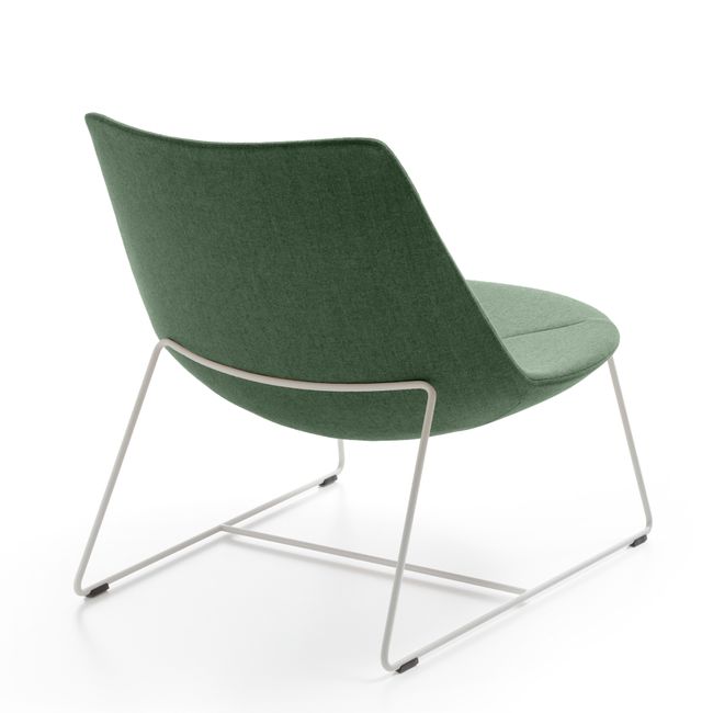 profim – CHIC LOUNGE Sessel | Kufengestell oder 4-armiges-Fußkreuz, niedrige Rückenlehne