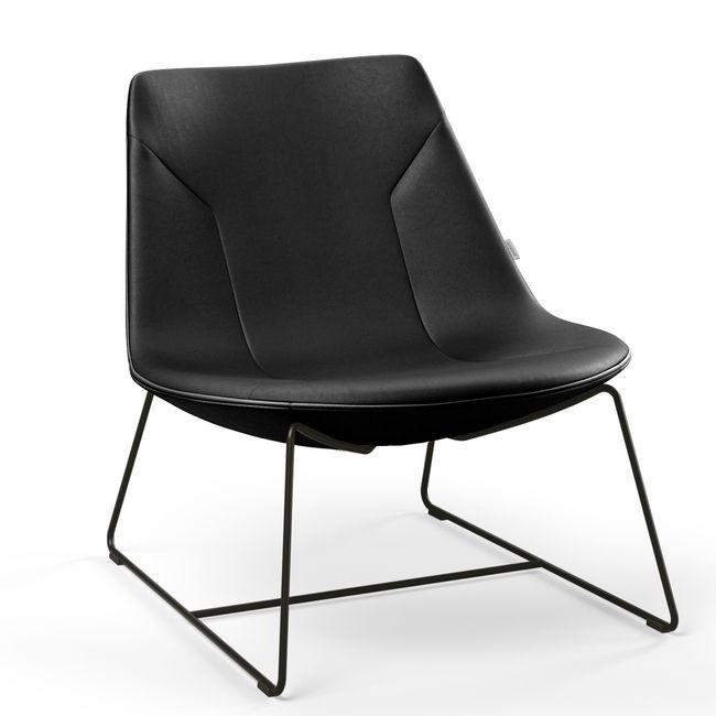 profim – CHIC LOUNGE Sessel | Kufengestell oder 4-armiges-Fußkreuz, niedrige Rückenlehne