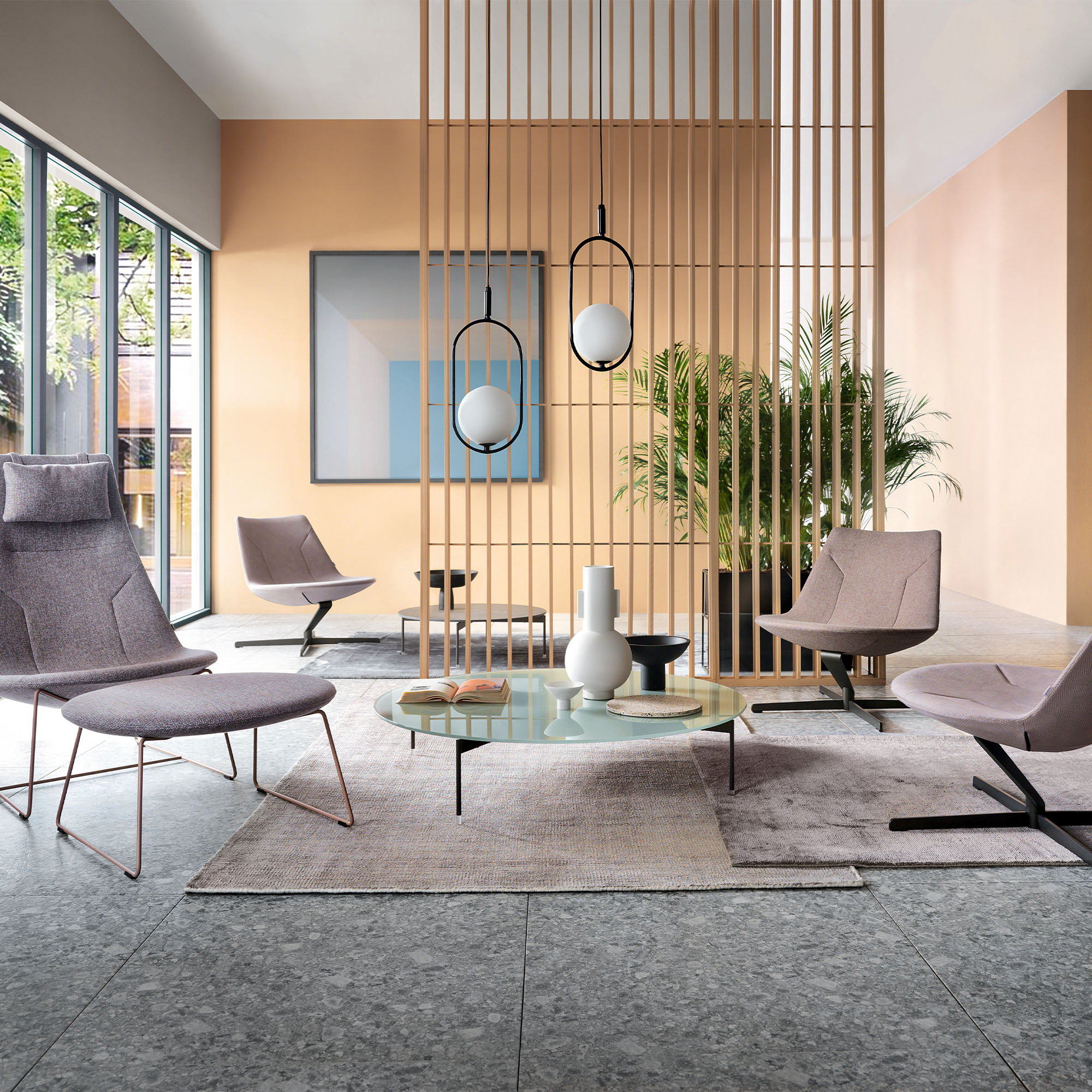 profim – CHIC LOUNGE Ottomane | Kufengestell - 4 Main Image