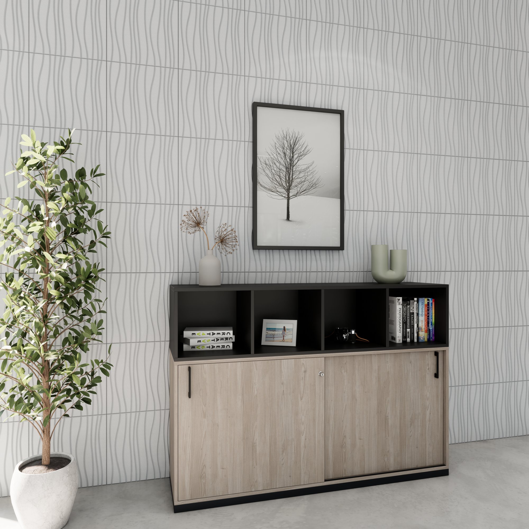 CHOICE Ensemble de placards | 3OH, 1600 x 1130 mm, North Oak Gray - 2 Main Image
