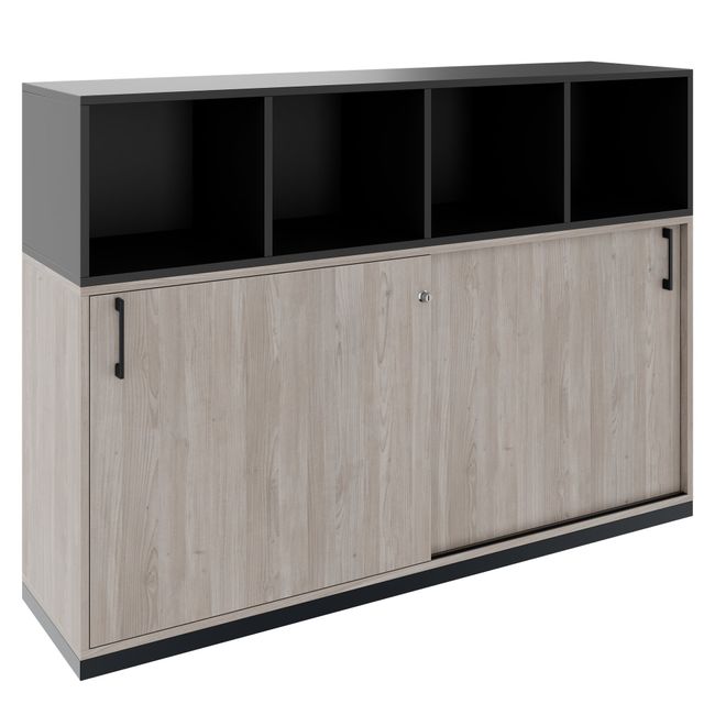 CHOICE Schrankset | 3OH, 1600 x 1130 mm, Nordeiche grau