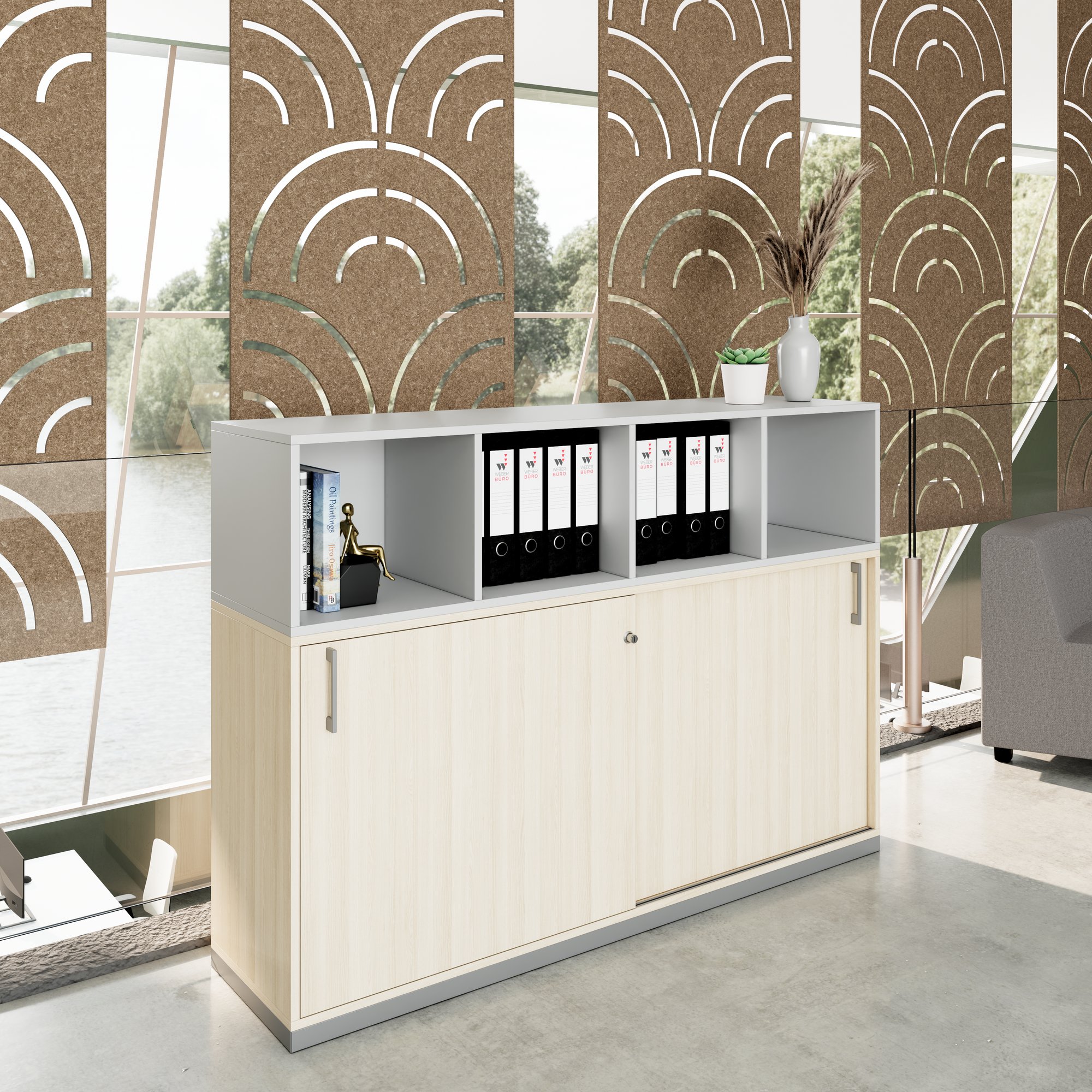 CHOICE Cupboard set | 3Oh, 1600 x 1130 mm, sand ash - 2 Main Image