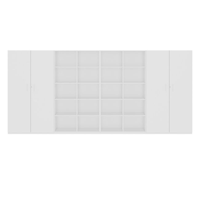 CHOICE Schrankwand | 5OH, 4000 x 1820 mm, Weiß