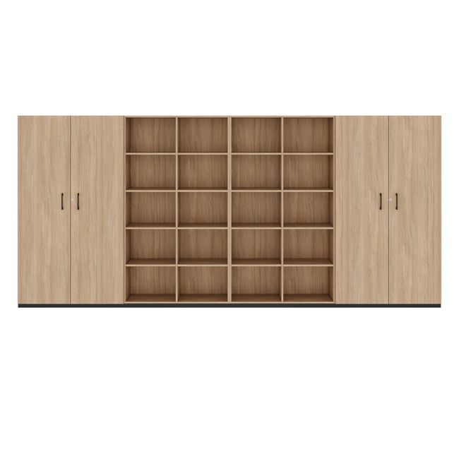 CHOICE Schrankwand | 5OH, 4000 x 1820 mm, Bernsteineiche