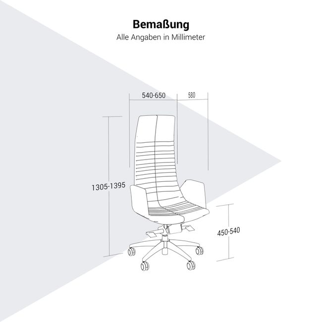 NORTH CAPE Bürodrehstuhl | 5-Stern-Fußkreuz, mit Steppung
