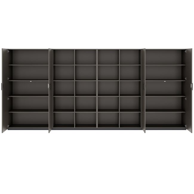 CHOICE Schrankwand | 5OH, 4000 x 1820 mm, Cubanitgrau