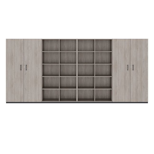 CHOICE Schrankwand | 5OH, 4000 x 1820 mm, Nordeiche grau