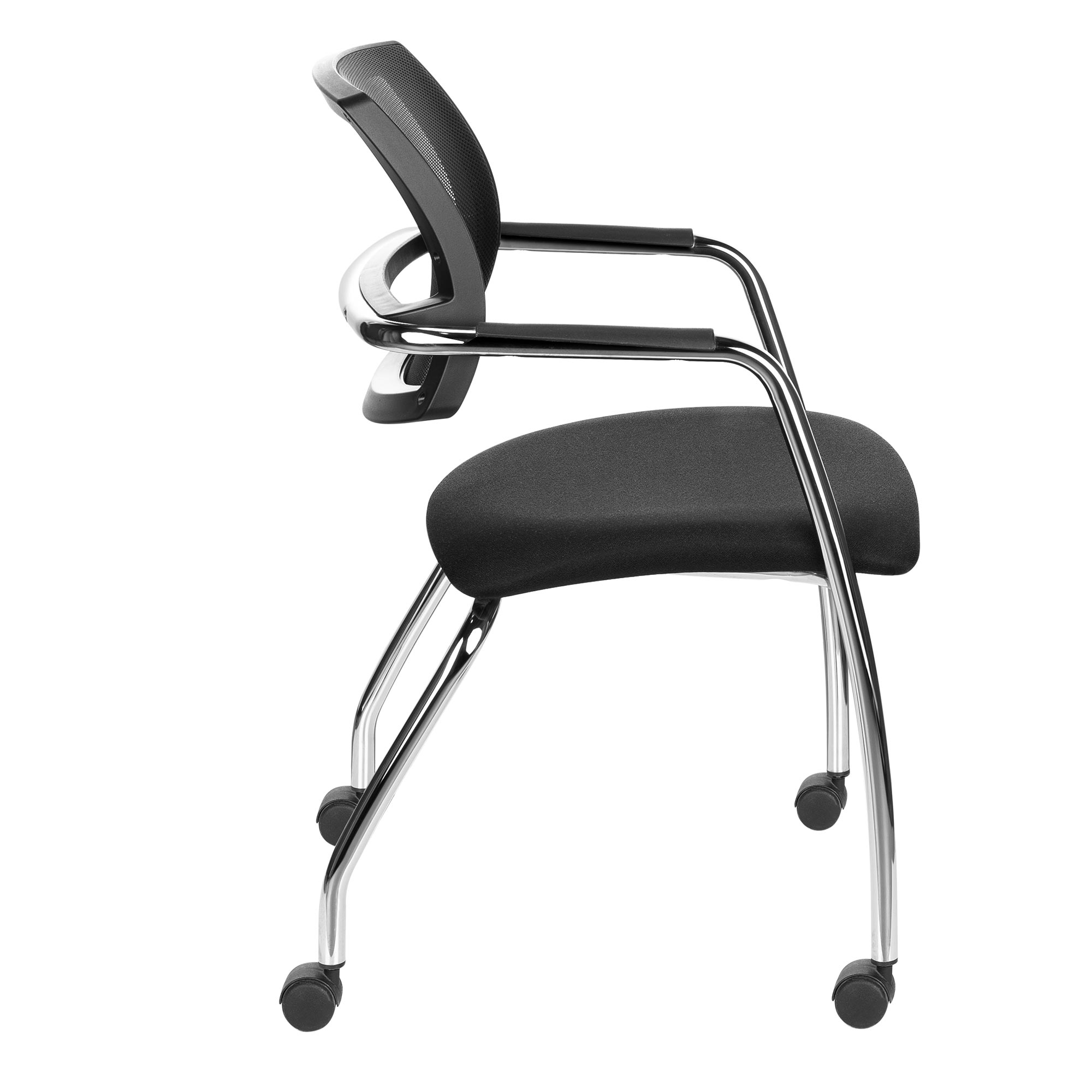 GAMA Besucherstuhl | Rollbar, Netzrücken oder Vollpolster - 4 Main Image
