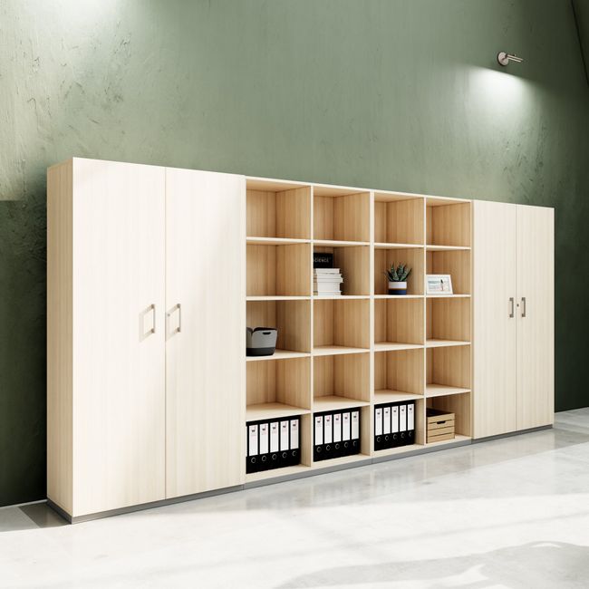 CHOICE Schrankwand | 5OH, 4000 x 1820 mm, Sandesche