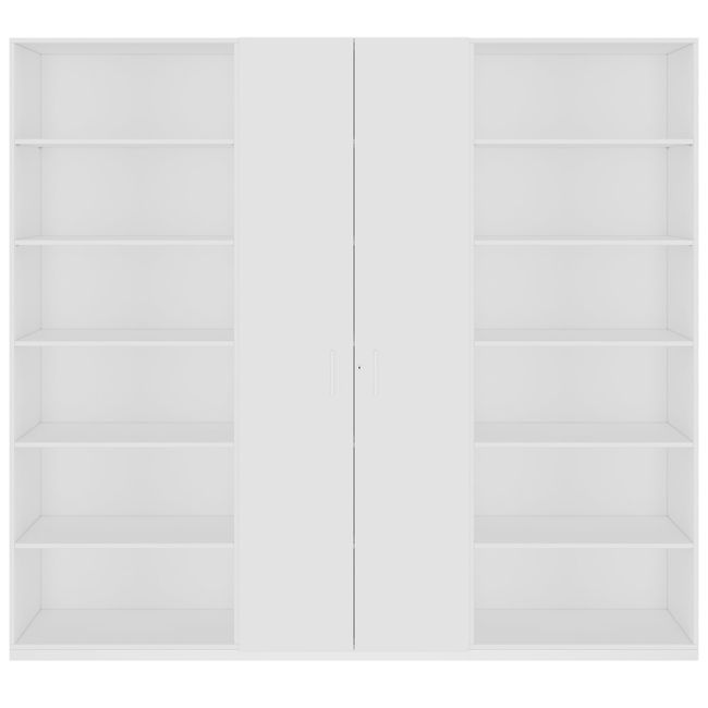 CHOICE Schrankwand | 6OH, 2400 x 2170 mm, Weiß