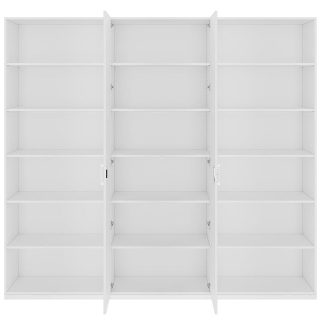 CHOICE Schrankwand | 6OH, 2400 x 2170 mm, Weiß