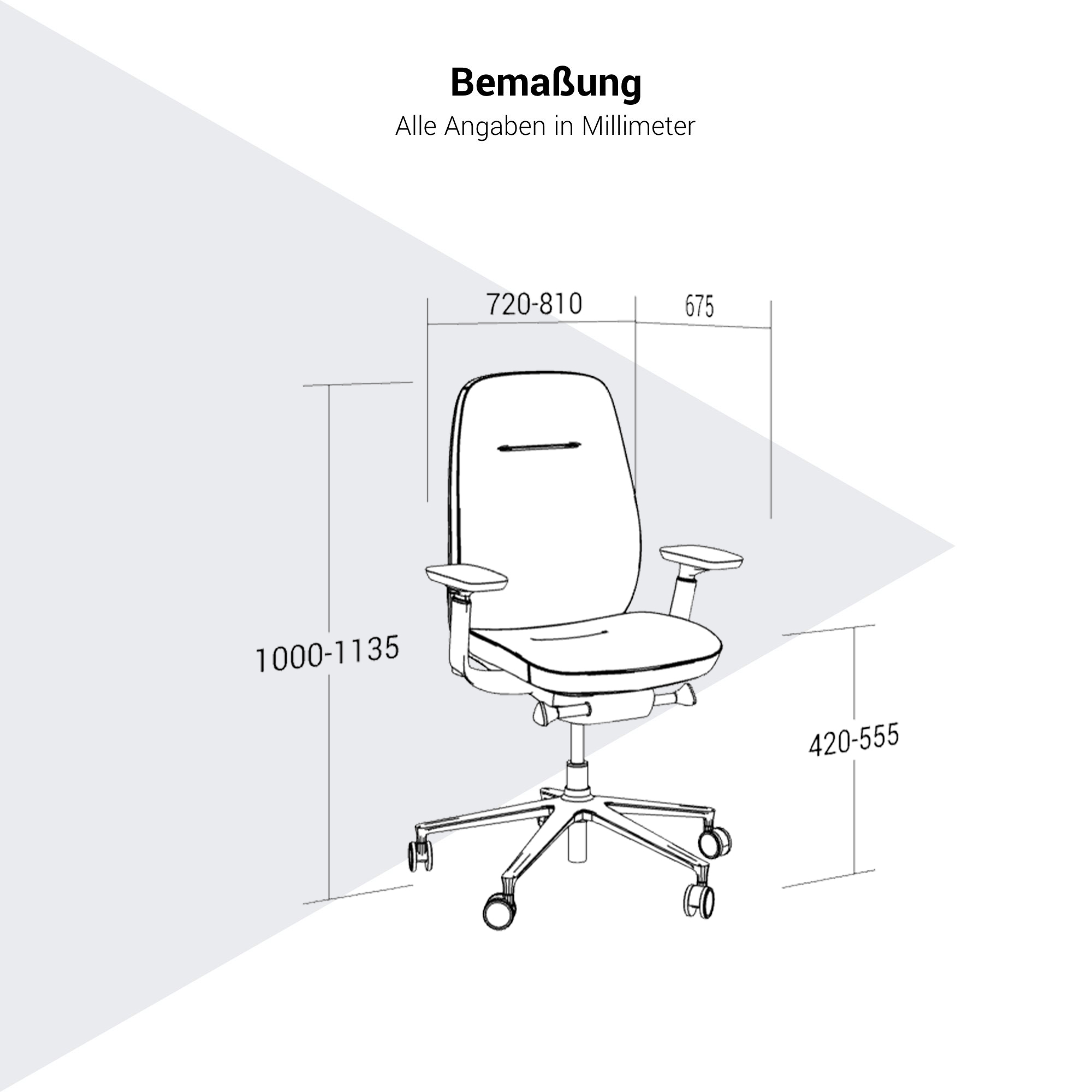 profim - PACE Bürodrehstuhl | Synchronmechanik, Netzrücken - 7 Main Image