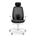 profim - PACE Bürodrehstuhl | Synchronmechanik, Netzrücken mit Kopfstütze