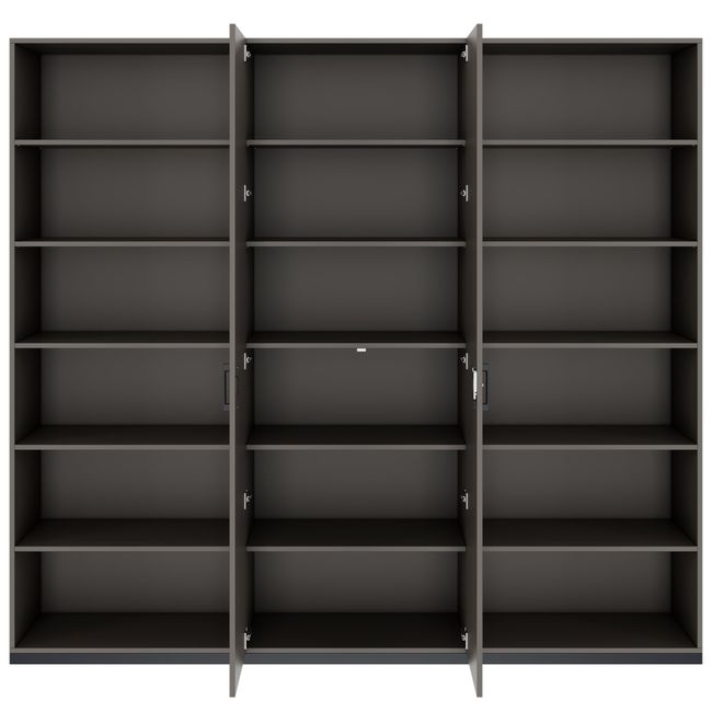 CHOICE Schrankwand | 6OH, 2400 x 2170 mm, Cubanitgrau