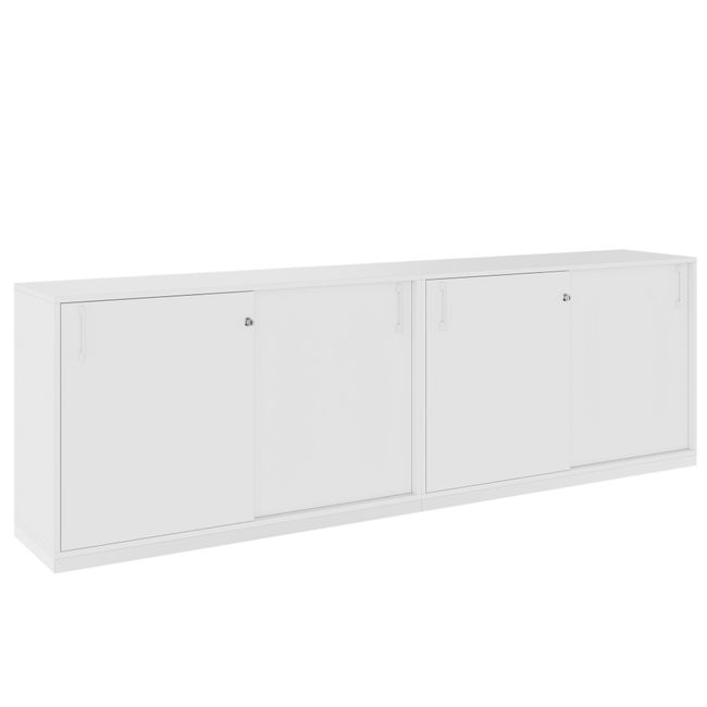 CHOICE Schrankset | 2OH, 2400 x 760 mm, Weiß