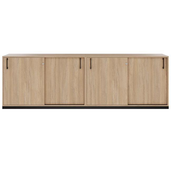 CHOICE Schrankset | 2OH, 2400 x 760 mm, Bernsteineiche CHOICE Schrankset | 2OH, 2400 x 760 mm, Bernsteineiche