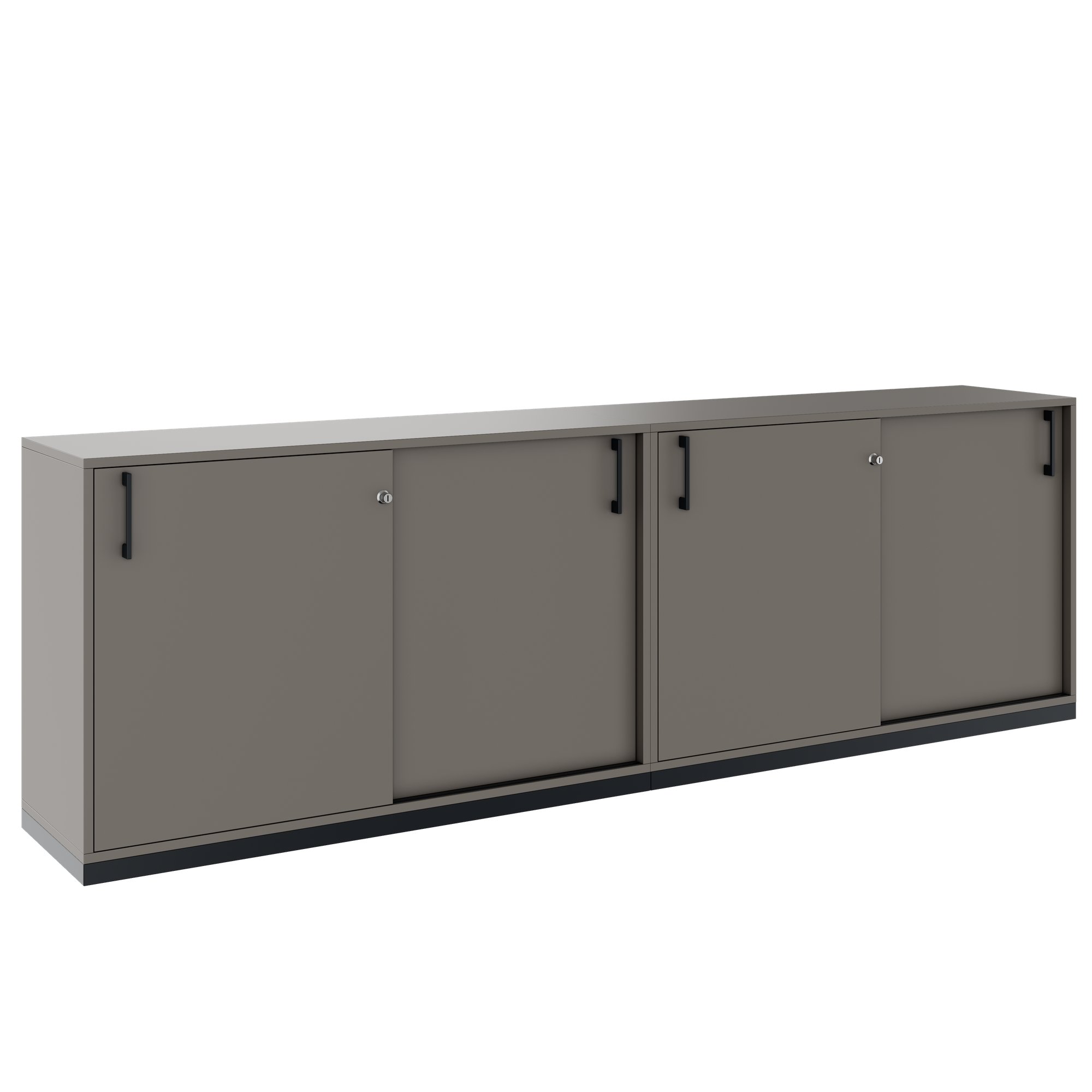 CHOICE Ensemble de placards | 2OH, 2400 x 760 mm, gris cubanite - 1 Main Image