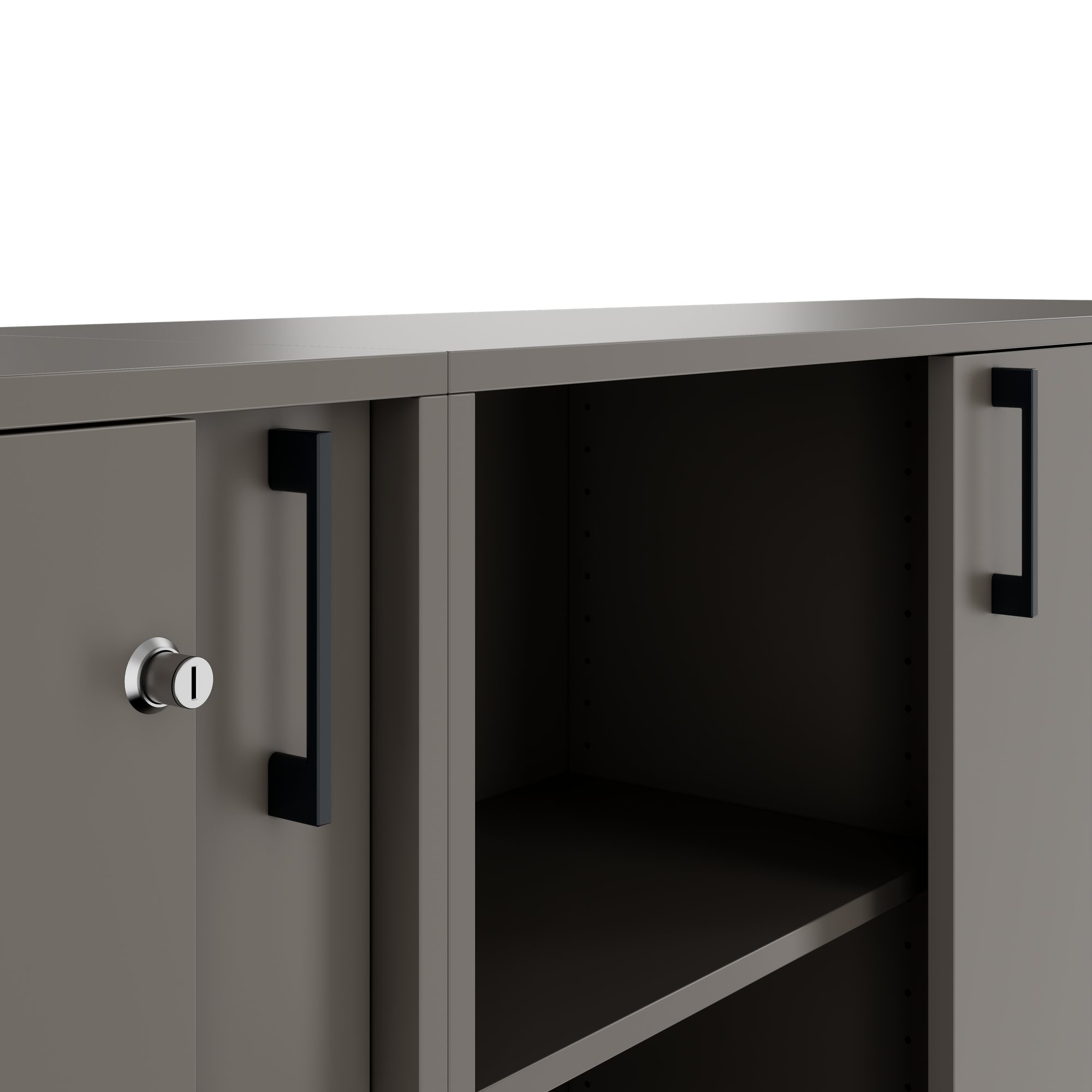 CHOICE Ensemble de placards | 2OH, 2400 x 760 mm, gris cubanite - 6 Main Image