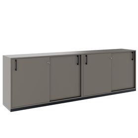 CHOICE Schrankset | 2OH, 2400 x 760 mm, Cubanitgrau