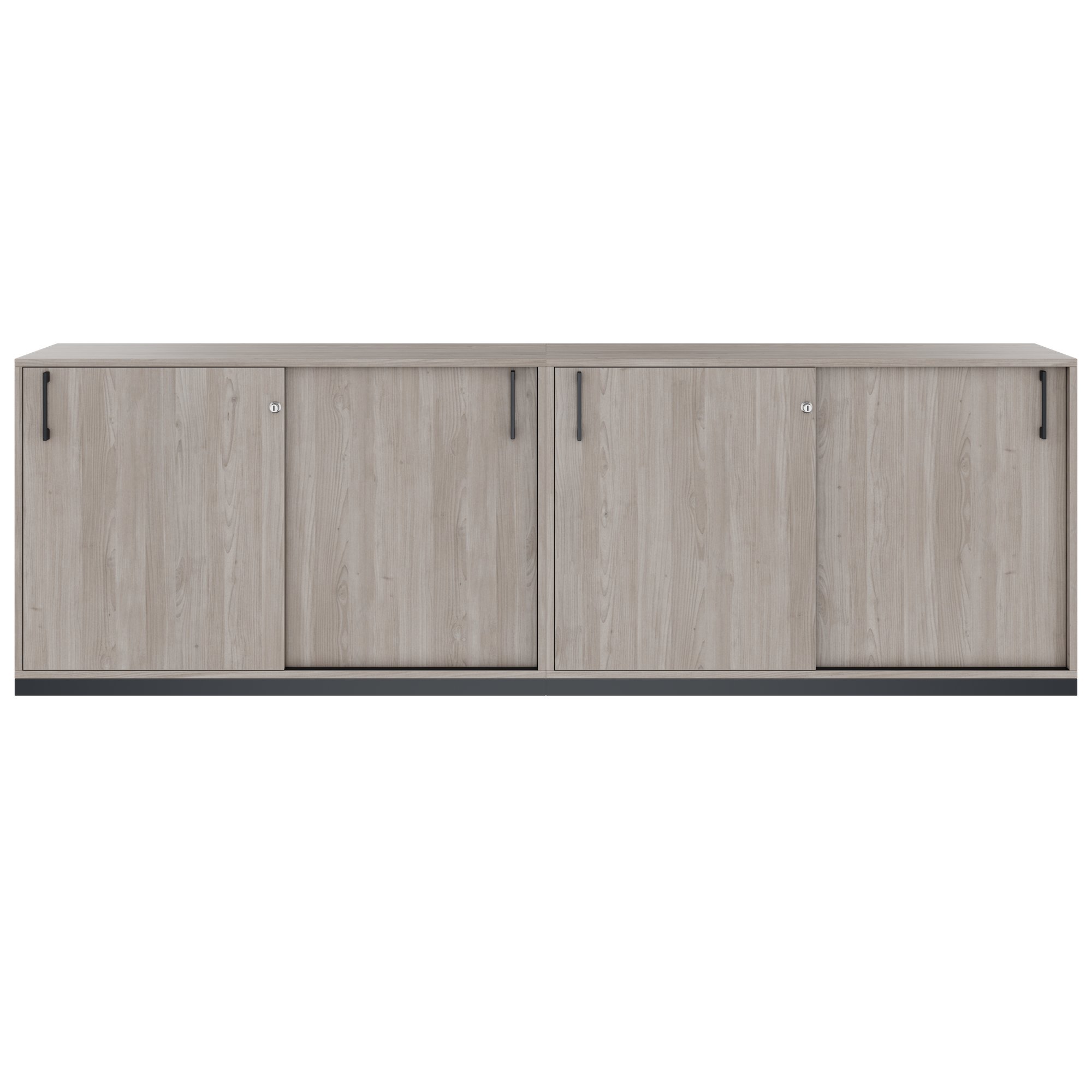 CHOICE Schrankset | 2OH, 2400 x 760 mm, Nordeiche grau - 3 Main Image