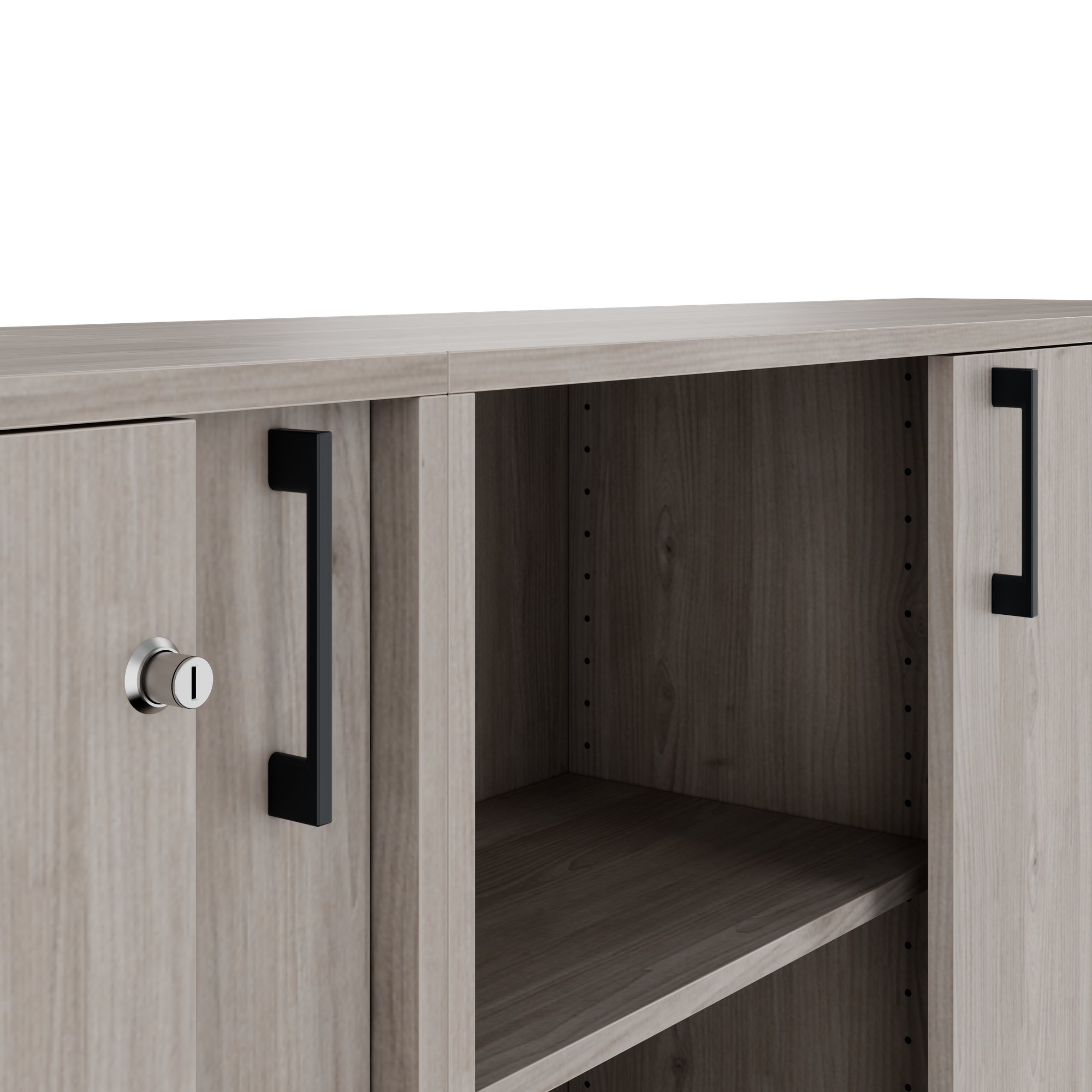 CHOICE Schrankset | 2OH, 2400 x 760 mm, Nordeiche grau - 6 Main Image