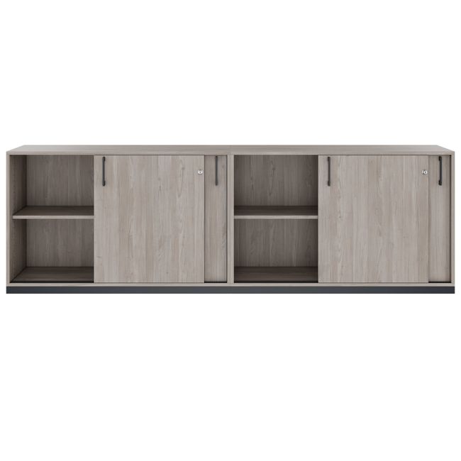 CHOICE Schrankset | 2OH, 2400 x 760 mm, Nordeiche grau CHOICE Schrankset | 2OH, 2400 x 760 mm, Nordeiche grau