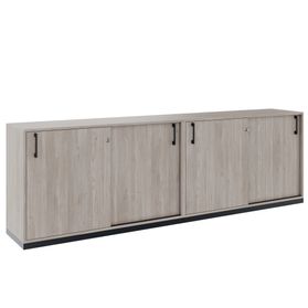 CHOICE Schrankset | 2OH, 2400 x 760 mm, Nordeiche grau