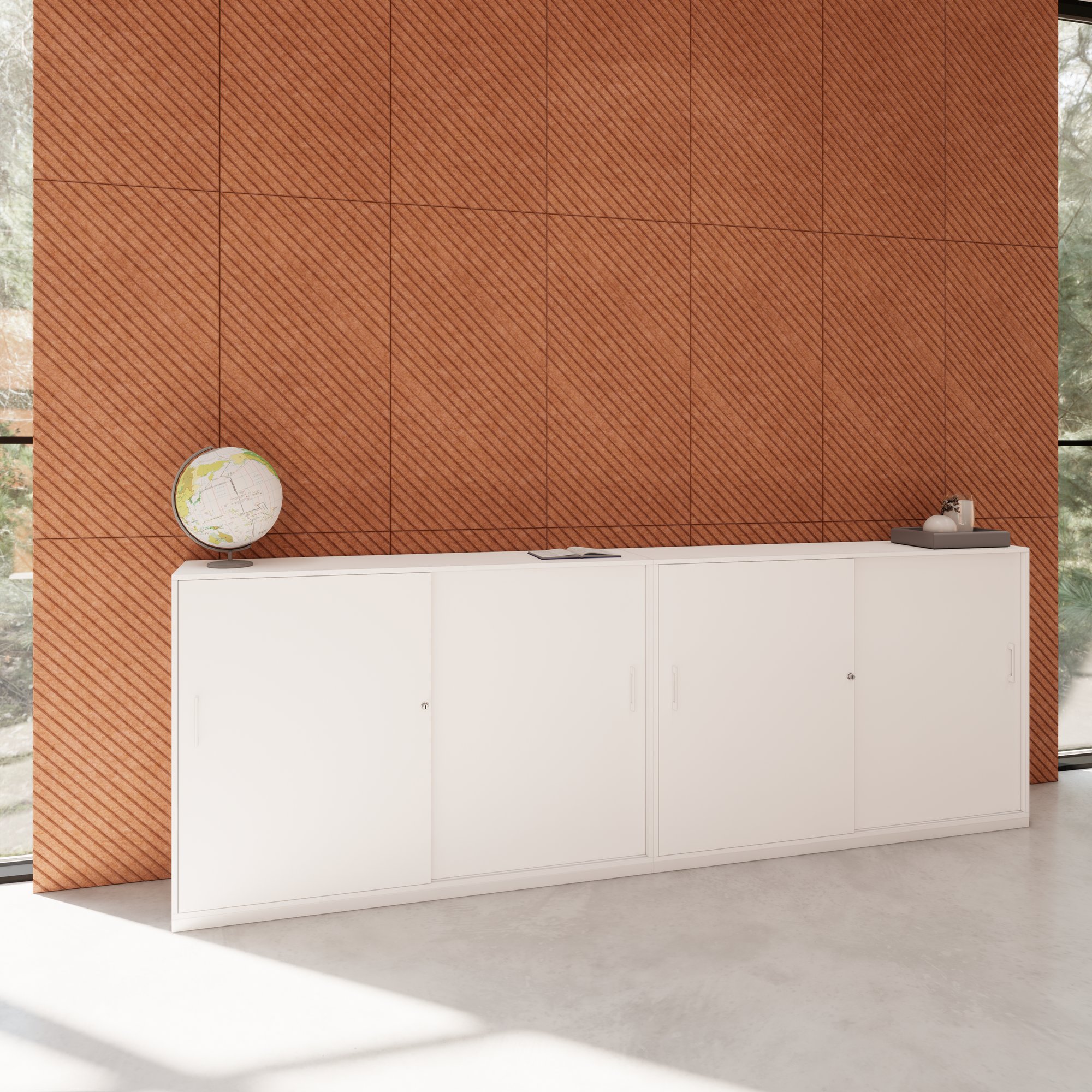 CHOICE Set di armadietti | 3OH, 3200 x 1115 mm, bianco - 2 Main Image