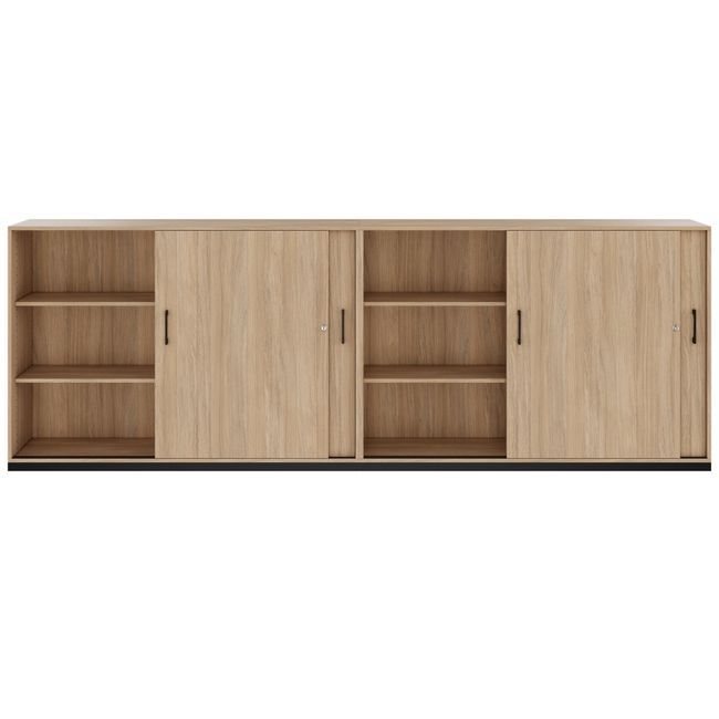 CHOICE Schrankset | 3OH, 3200 x 1115 mm, Bernsteineiche