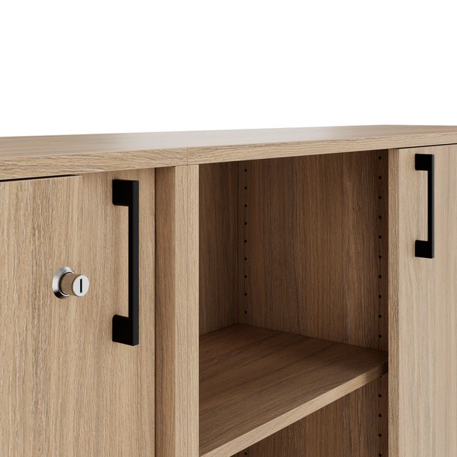 CHOICE Schrankset | 3OH, 3200 x 1115 mm, Bernsteineiche