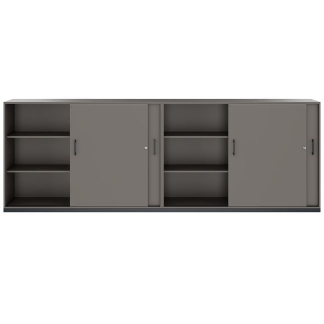 CHOICE Schrankset | 3OH, 3200 x 1115 mm, Cubanitgrau