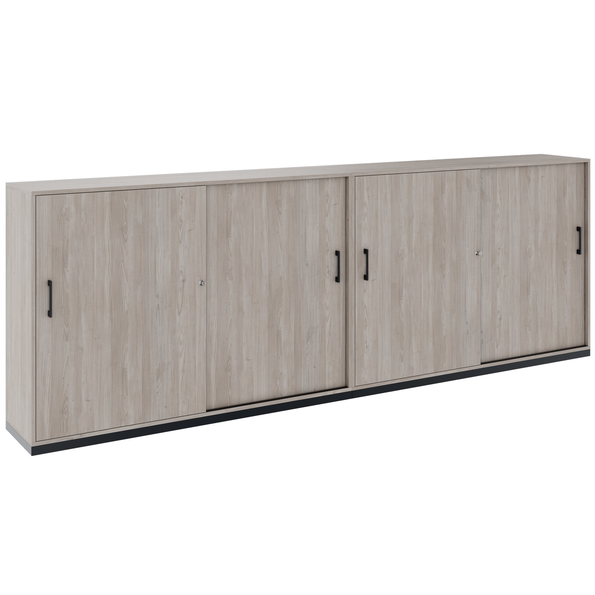 CHOICE Set di armadietti | 3oh, 3200 x 1115 mm, grigio di quercia nord - 1 Main Image