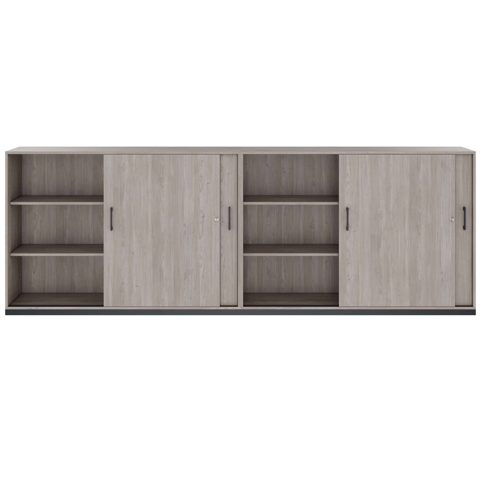 CHOICE Set di armadietti | 3oh, 3200 x 1115 mm, grigio di quercia nord - 4 Main Image