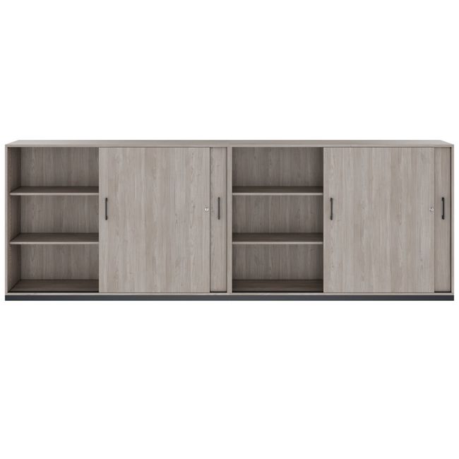 CHOICE Schrankset | 3OH, 3200 x 1115 mm, Nordeiche grau CHOICE Schrankset | 3OH, 3200 x 1115 mm, Nordeiche grau