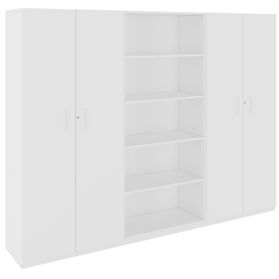 CHOICE Schrankwand | 5OH, 2400 x 1820 mm, Weiß