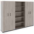 CHOICE Schrankwand | 5OH, 2400 x 1820 mm, Nordeiche grau - 1 Thumbnail Image