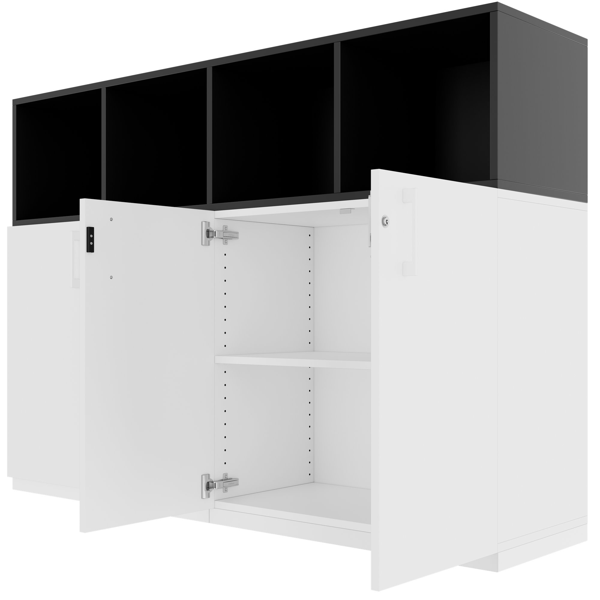 CHOICE Schrankset | 3OH, 1600 x 1130 mm, Weiss - 8 Main Image