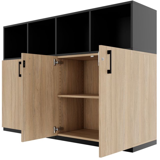 CHOICE Schrankset | 3OH, 1600 x 1130 mm, Bernsteineiche