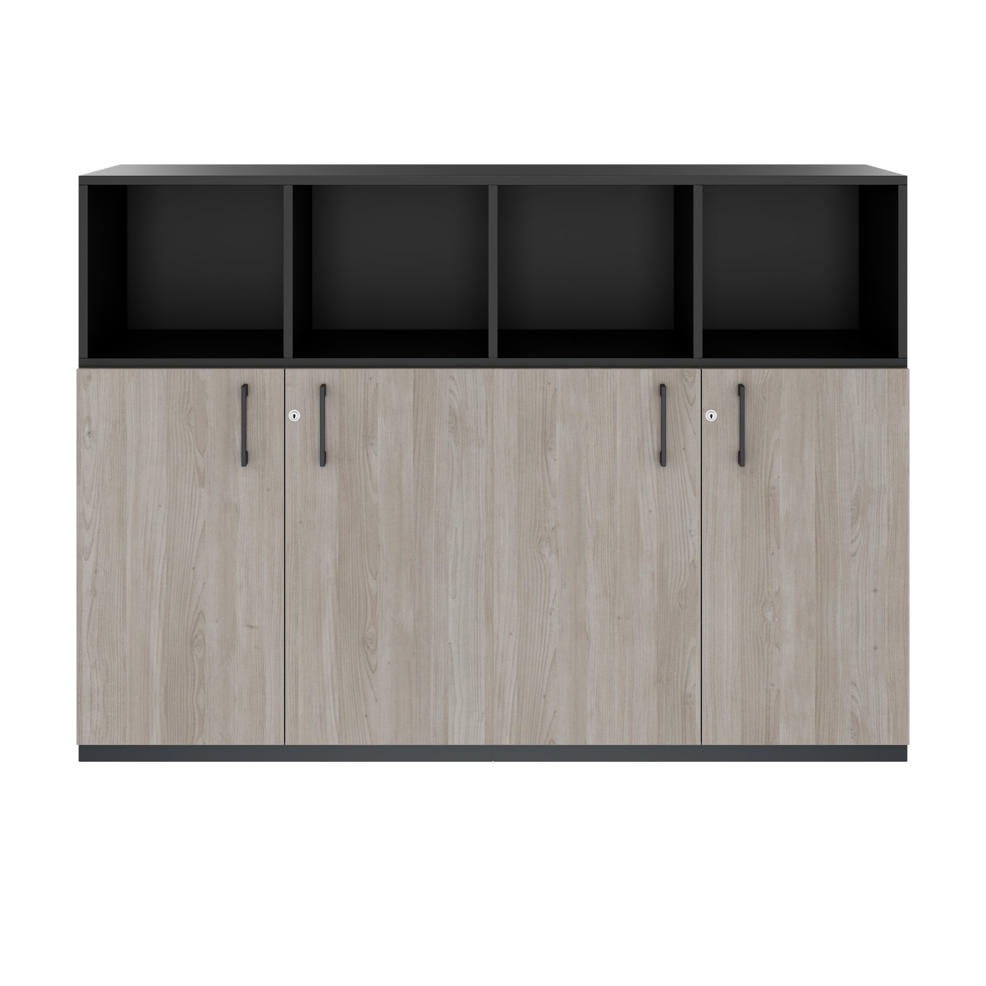 CHOICE Schrankset | 3OH, 1600 x 1130 mm, Nordeiche grau - 3 Main Image