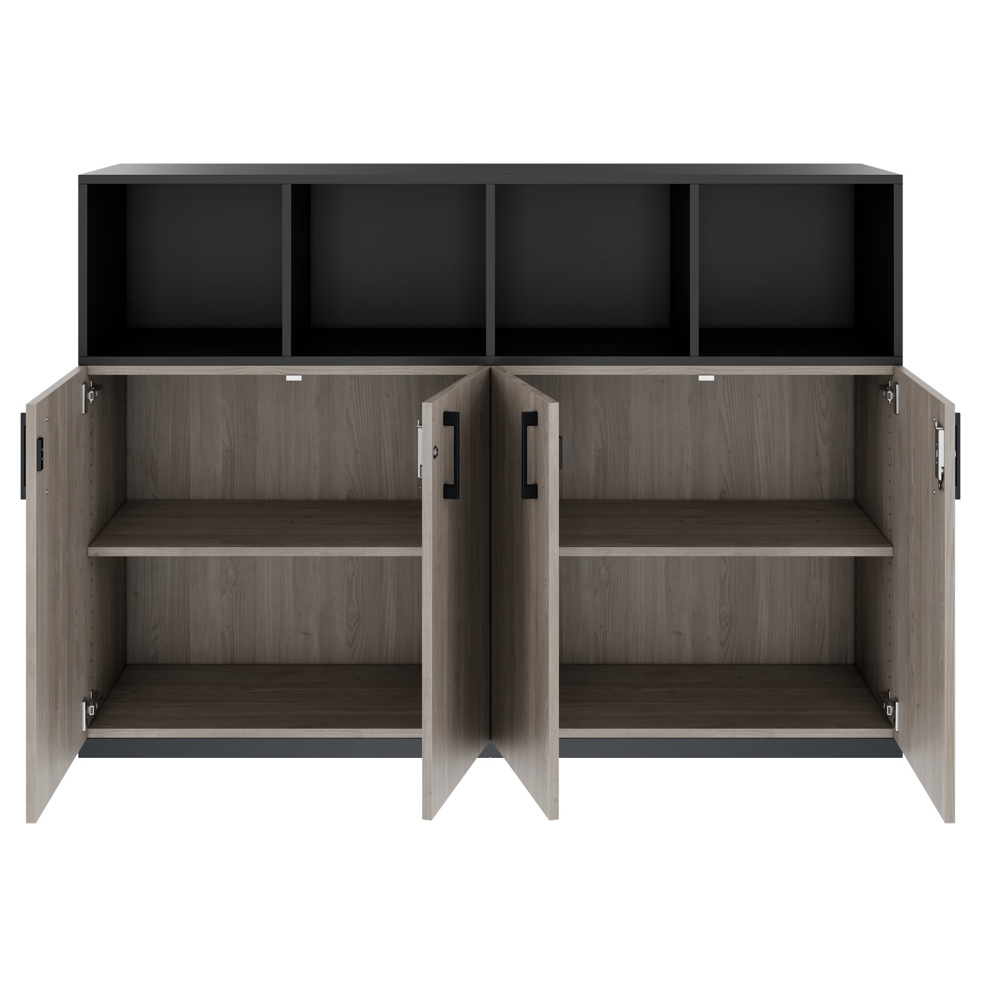 CHOICE Schrankset | 3OH, 1600 x 1130 mm, Nordeiche grau - 4 Main Image