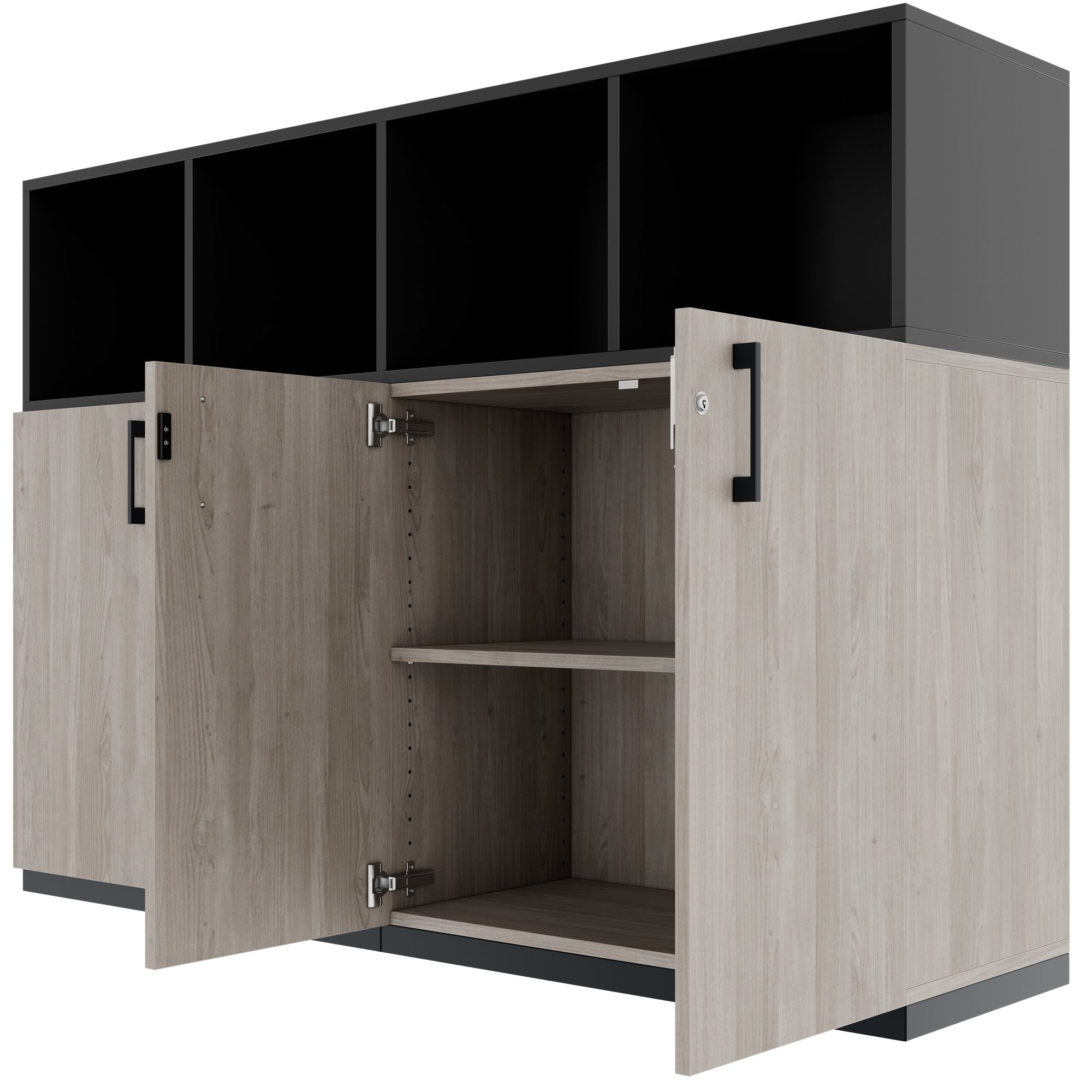 CHOICE Schrankset | 3OH, 1600 x 1130 mm, Nordeiche grau - 8 Main Image