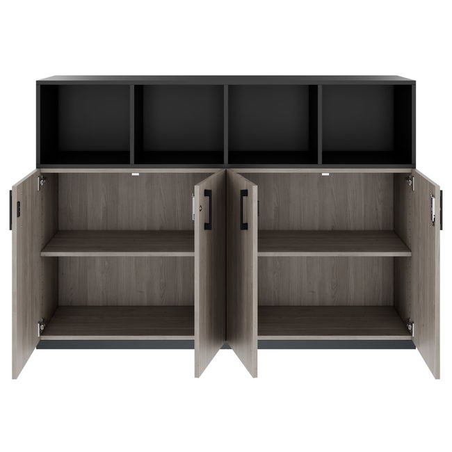 CHOICE Schrankset | 3OH, 1600 x 1130 mm, Nordeiche grau