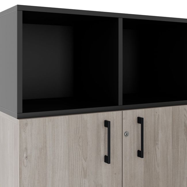 CHOICE Schrankset | 3OH, 1600 x 1130 mm, Nordeiche grau