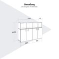 CHOICE Schrankset | 3OH, 1600 x 1130 mm, Nordeiche grau - 11 Thumbnail Image