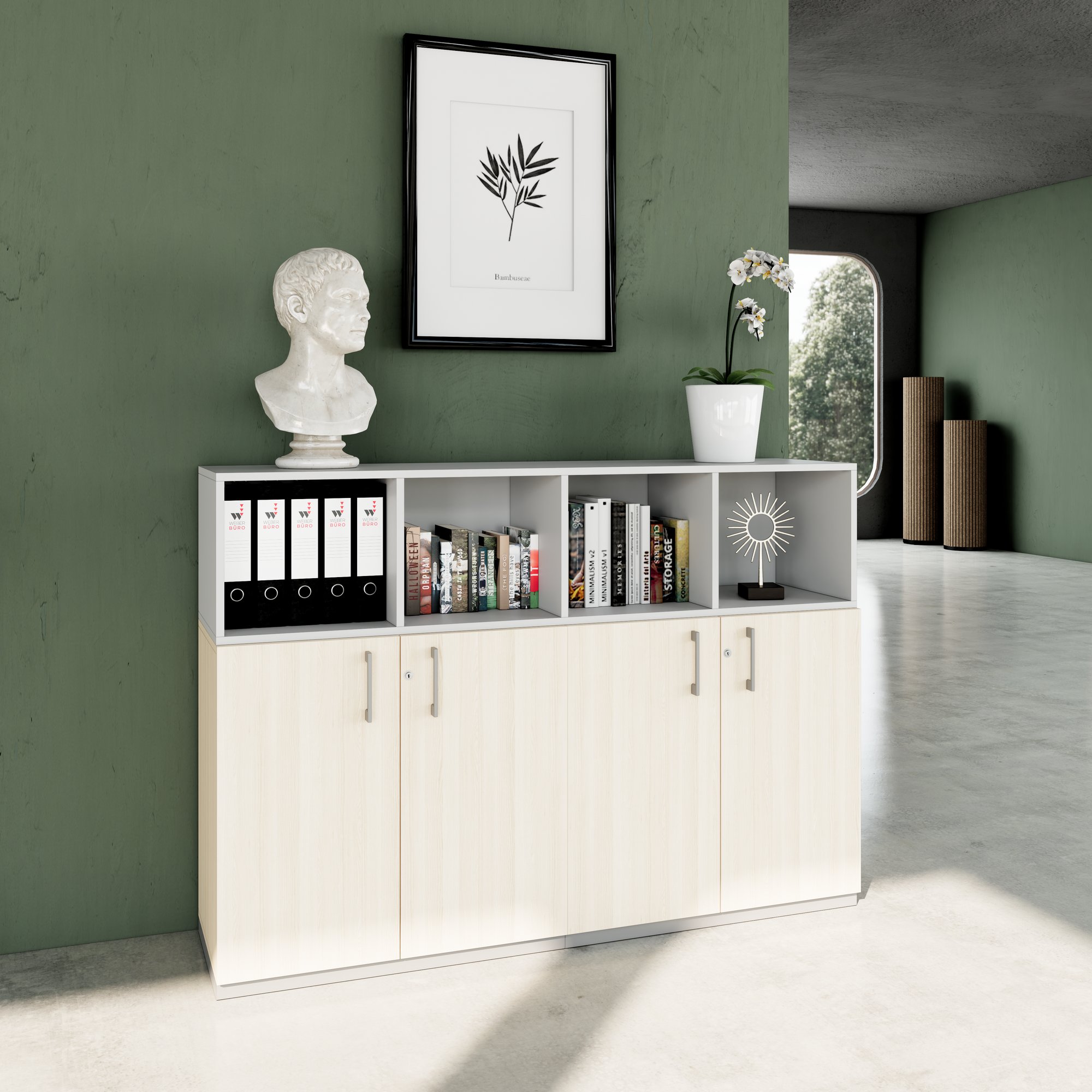 CHOICE Schrankset | 3OH, 1600 x 1130 mm, Sandesche - 2 Main Image
