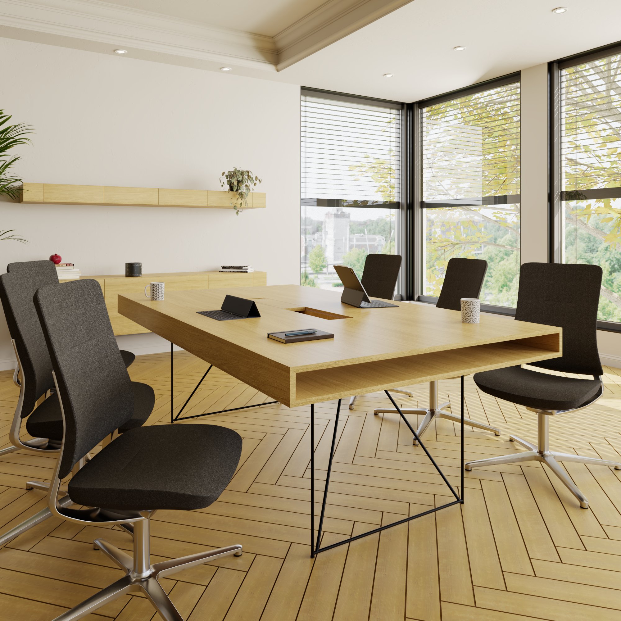 AIR EXECUTIVE Konferenztisch | 2200 x 1300 mm (8 Personen) - 2 Main Image